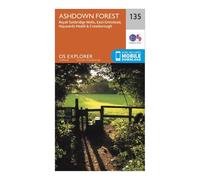 Ordnance Survey Explorer 135 Ashdown Forest Map With Digital Version, Orange One Size