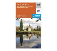 Ordnance Survey Explorer 136 High Weald Map With Digital Version, Orange One Size