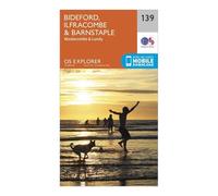 Ordnance Survey Explorer 139 Bideford, Ilfracombe & Barnstaple Map With Digital Version, Orange One Size