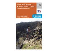 Ordnance Survey Explorer 142 Shepton Mallet & Mendip Hills East Map With Digital Version, Orange One Size
