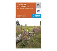 Ordnance Survey Explorer 147 Sevenoaks & Tonbridge Map With Digital Version, Orange One Size