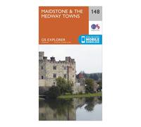 Ordnance Survey Explorer 148 Maidstone & The Medway Towns Map With Digital Version, Orange One Size