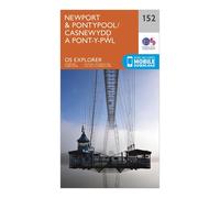 Ordnance Survey Explorer 152 Newport & Pontypool Map With Digital Version, Orange One Size
