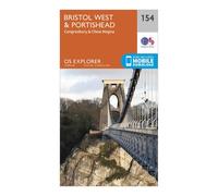 Ordnance Survey Explorer 154 Bristol West & Portishead Map With Digital Version, Orange One Size