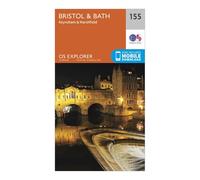 Ordnance Survey Explorer 155 Bristol & Bath Map With Digital Version, Orange One Size