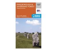 Ordnance Survey Explorer 157 Marlborough & Savernake Forest Map With Digital Version - Orange, Orange