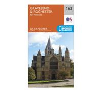 Ordnance Survey Explorer 163 Gravesend & Rochester Map With Digital Version One Size