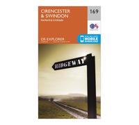 Ordnance Survey Explorer 169 Cirencester & Swindon Map With Digital Version, Orange One Size