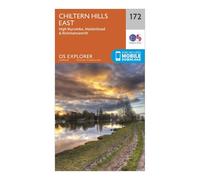 Ordnance Survey Explorer 172 Chiltern Hills East Map With Digital Version, Orange one size