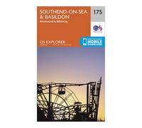 Ordnance Survey Explorer 175 Southend-on-Sea & Basildon Map With Digital Version, Orange One Size
