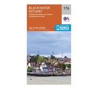 Ordnance Survey Explorer 176 Blackwater Estuary Map With Digital Version - Orange, Orange