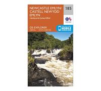 Ordnance Survey Explorer 185 Newcastle Emlyn, Llandysul & Cynwyl Elfed Map With Digital Version - Orange, Orange