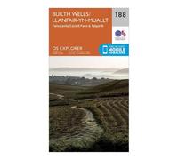 Ordnance Survey Explorer 188 Builth Wells, Paincastle & Talgarth Map With Digital Version, Orange One Size