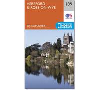Ordnance Survey Explorer 189 Hereford & Ross-on-Wye Map With Digital Version One Size