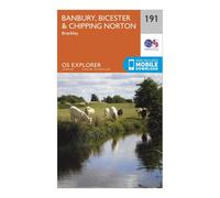 Ordnance Survey Explorer 191 Banbury, Bicester & Chipping Norton Map With Digital Version, Orange One Size