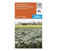 Ordnance Survey Explorer 195 Braintree & Saffron Walden Map With Digital Version One Size