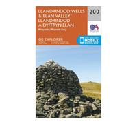 Ordnance Survey Explorer 200 Llandrindod Wells & Elan Valley & Rhayader Map With Digital Version, Orange One Size
