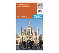 Ordnance Survey Explorer 209 Cambridge, Royston, Duxford & Linton Map With Digital Version, Orange One Size