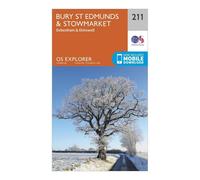 Ordnance Survey Explorer 211 Bury St Edmunds & Stowmarket Map With Digital Version One Size