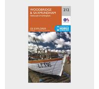 Ordnance Survey Explorer 212 Woodbridge & Saxmundham Map With Digital Version - Orange, Orange