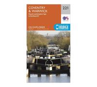 Ordnance Survey Explorer 221 Coventry, Warwick, Royal Leamington Spa & Kenilworth Map With Digital Version One Size