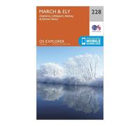 Ordnance Survey Explorer 228 March & Ely Map With Digital Version, Orange One Size