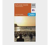 Ordnance Survey Explorer 234 Rutland Water Map With Digital Version - Orange, Orange