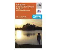 Ordnance Survey Explorer 235 Wisbech & Peterborough North Map With Digital Version, Orange One Size