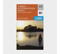 Ordnance Survey Explorer 235 Wisbech & Peterborough North Map With Digital Version, Orange One Size