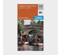 Ordnance Survey Explorer 243 Market Drayton, Loggerheads & Eccleshall Map With Digital Version, Orange One Size