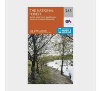 Ordnance Survey Explorer 245 The National Forest Map With Digital Version - Orange, Orange
