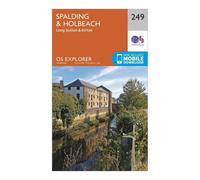 Ordnance Survey Explorer 249 Spalding & Holbeach Map With Digital Version, Orange One Size