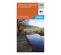 Ordnance Survey Explorer 256 Wrexham & Llangollen Map With Digital Version, Orange One Size