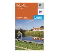 Ordnance Survey Explorer 261 Boston Map With Digital Version, Orange One Size