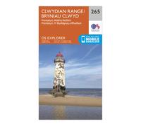 Ordnance Survey Explorer 265 Clwydian Range, Prestatyn, Mold & Ruthin Map With Digital Version, Orange One Size