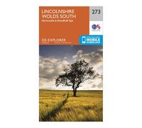 Ordnance Survey Explorer 273 Lincolnshire Wolds South Map With Digital Version, Orange One Size