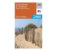 Ordnance Survey Explorer 285 Southport & Chorley Map With Digital Version, Orange One Size