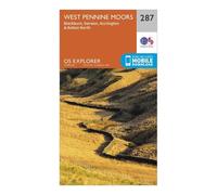 Ordnance Survey Explorer 287 West Pennine Moors, Blackburn, Darwen & Accrington Map With Digital Version, Orange One Size