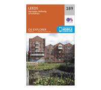 Ordnance Survey Explorer 289 Leeds Map With Digital Version - Orange, Orange