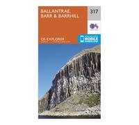 Ordnance Survey Explorer 317 Ballantrae, Barr & Barrhill Map With Digital Version - Orange, Orange