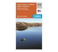 Ordnance Survey Explorer 318 Galloway Forest Park North Map With Digital Version, Orange One Size
