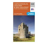 Ordnance Survey Explorer 320 Castle Douglas, Loch Ken & New Galloway Map With Digital Version, Orange One Size