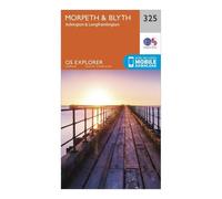 Ordnance Survey Explorer 325 Morpeth & Blyth Map With Digital Version, Orange One Size