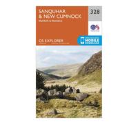 Ordnance Survey Explorer 328 Sanquhar & New Cumnock Map With Digital Version, Orange One Size