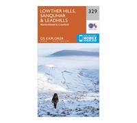 Ordnance Survey Explorer 329 Lowther Hills, Sanquhar & Leadhills Map With Digital Version, Orange One Size