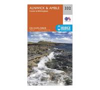 Ordnance Survey Explorer 332 Alnwick & Amble Map With Digital Version - Orange, Orange