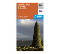 Ordnance Survey Explorer 333 Kilmarnock & Irvine Map With Digital Version - Orange, Orange