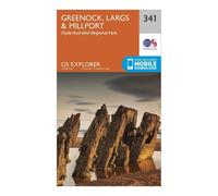 Ordnance Survey Explorer 341 Greenoch, Largs & Millport Map With Digital Version, Orange One Size