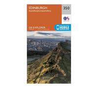Ordnance Survey Explorer 350 Edinburgh Map With Digital Version One Size