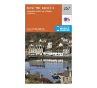 Ordnance Survey Explorer 357 Kintyre North Map With Digital Version, Orange One Size